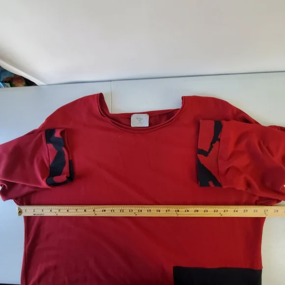 Chalet et Ceci Modal Blend Tarian Dress 2X Side Pocket Lagenlook French Terry - Picture 5 of 11